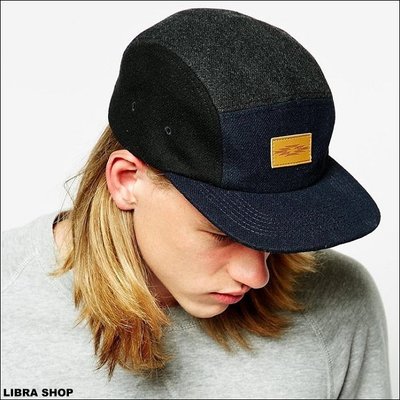 【LIBRA】英國購入：藍灰色羊毛硬挺camp cap五分割五分帽≠huf/less/remix/supreme/aes