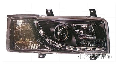 ※小林車燈※全新外銷版VW T4 晶鑽/黑框 一體式 DRL 日行燈 R8 LED 燈眉大燈組 特價中