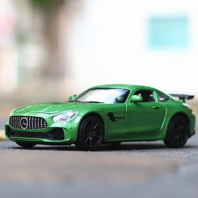 阿米格Amigo│賓士 GT AMG 合金車 藍色 紅色 綠色 黑色 迴力 聲光 收藏 1:32 模型玩具 禮物