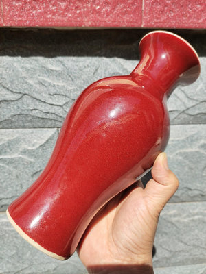 郎紅釉觀音瓶，紅釉瓶，景德鎮567紅釉瓶。。。。。品相保存完40729【古玩天下】古玩 收藏 古董