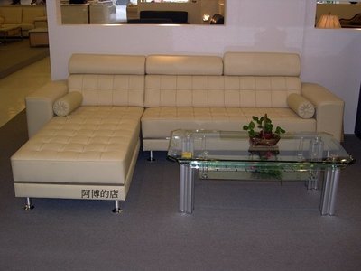 【順發傢俱】牛皮~(M8)~L型沙發~多功能~頭枕可調~部份地區免運費