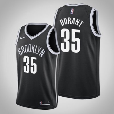 凱文·杜蘭特 (Kevin Durant）NBA籃網隊球衣 35號 黑色