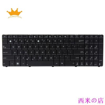 西米の店()華碩X55A X55C X55U X55VD X55 X55X X55CC黑色筆記本電腦鍵盤更換