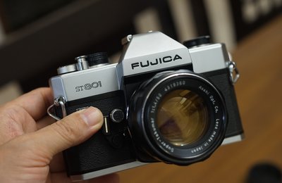 【售】經典M42機械底片機皇Fujica ST801加購Fujinon-w 35mm F2.8, Pentax 50mm