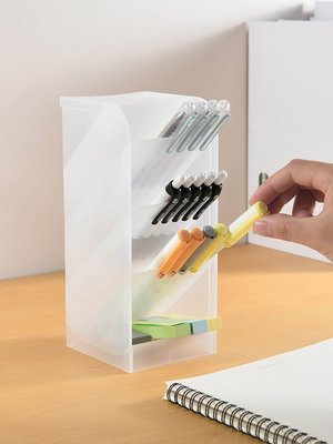 “正品”日本進口辦公室收納盒多功能多格筆筒ins簡約桌面收納塑料儲物盒