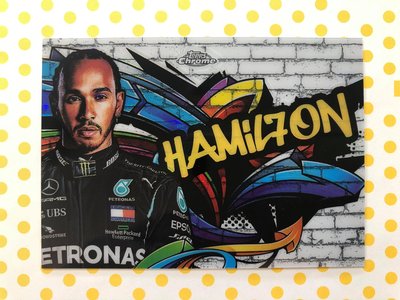 2020 Topps Formula 1 Chrome Trock Tags Lewis Hamilton 賽車卡