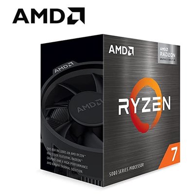 現貨】全新 AMD 超微 R7-5700G CPU 中央處理器 8核16緒 含風扇 AM4 內顯【公司貨三年保
