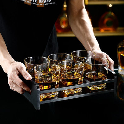 威士忌酒杯家用歐式水晶玻璃杯洋酒杯子創意ins風啤酒杯酒吧套裝