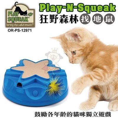 ＊WANG＊PLAY-N-SQUEAK狂野森林貓草音效玩具系列【OR-PS-12971找地鼠】提供貓咪發揮本能的遊戲！