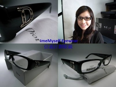 真品 Christine Dior 迪奧 CD 鑲鑽 眼鏡 frame spectacles eyeglasses 眼镜