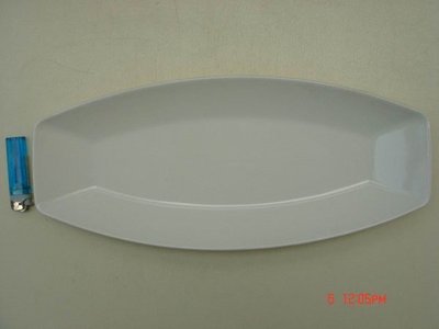 東昇瓷器餐具=大同強化瓷器16吋菱形長盤    P11163