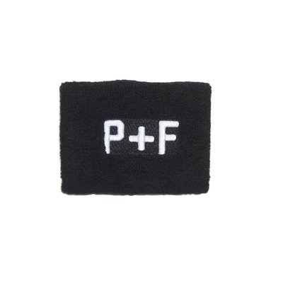 Places + Faces P+F Logo Black Wristband 運動 護腕 黑色 現貨【BoXhit】
