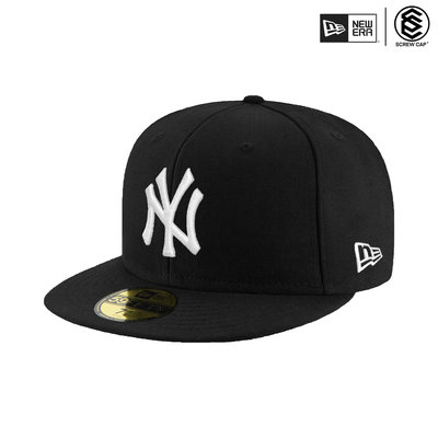 NEW ERA 59FIFTY 5950 MLB 洋基 NY 黑色 基本款 大尺碼 全封帽 棒球帽⫷ScrewCap⫸