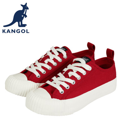 【橘子包包館】KANGOL 英國袋鼠 帆布鞋 餅乾鞋 女帆布鞋 6952200140 紅色 女鞋