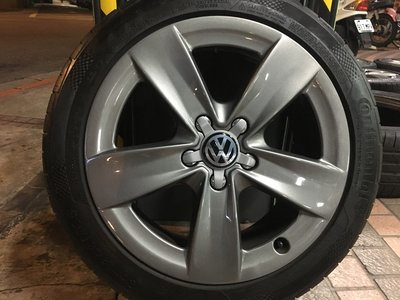 Audi 原廠17吋鋁圈含胎 福斯 T4 VR6 VW Golf Passat Caddy Touran Tiguan