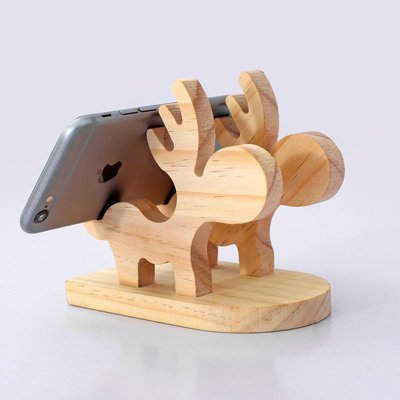 手機支架 木頭手機支架 原木 木頭 手機架 平板 iPad 實木底座