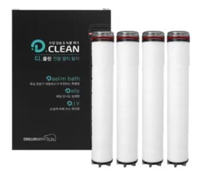 韓國  D.Clean Daelim Bath 過濾補充濾芯 4入 Filter Refill Pack 4 Piece