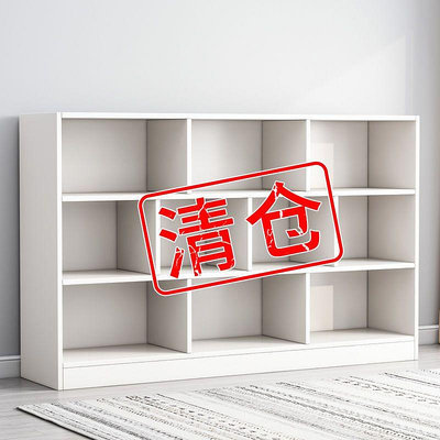 簡易書架 落地置物架 小型多層收納櫃儲物櫃 家用臥室客廳書櫃 置物櫃
