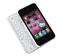*中文鍵盤* 讓iphone 4 變身滑蓋手機 、IPHONE 4專用側滑Mini迷你小鍵盤、滑蓋保護殼鍵盤/白色(中文