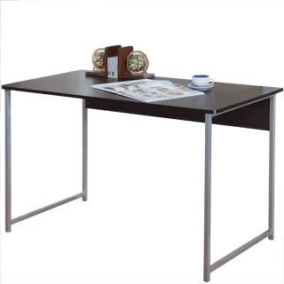 胡桃木色鐵方腳工作桌/電腦桌/會議桌/書桌