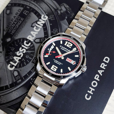 【個人藏錶】 CHOPARD 蕭邦 賽車系列 動力顯示 日期窗 自製機芯 43mm 2022全套  台南二手錶 美錶 43mm
