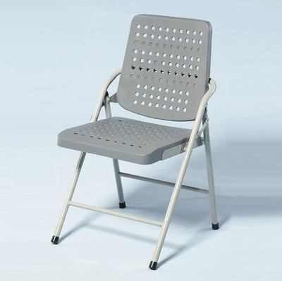 【KA325-20】白宮灰色塑鋼合椅