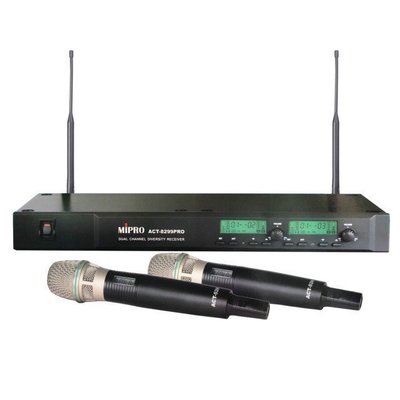 MIPRO ACT-8299PRO 雙頻道自動選訊無線麥克風