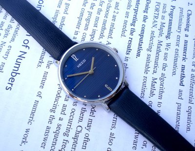 地球儀鐘錶KEZZI日韓人氣 淑女錶文青錶 日本機芯 皮帶錶 流行錶 情侶對錶 日本機芯【↘240】K1756G女錶藍