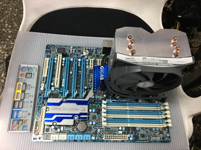 電腦雜貨店→技嘉GA-X58A-UD5 (rev. 1.0)主機板(1366 DDR3 X58)二手良品 $1500