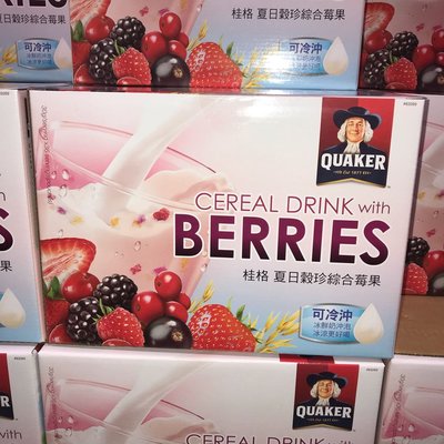 Costco好市多 QUAKER 桂格夏日穀珍綜合莓果 30g x36包 cereal berry 可冷沖