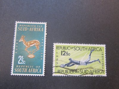 【雲品13】南非South Africa 1964 Sc 301-2 set FU 庫號#B535 12799