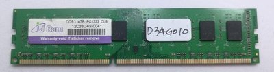 【冠丞3C】J-RAM DDR3 1333 4G 桌上型 記憶體 D34G010