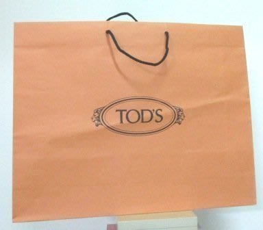 ~TOD'S 橫式 紙袋/提袋 60x47x14cm~