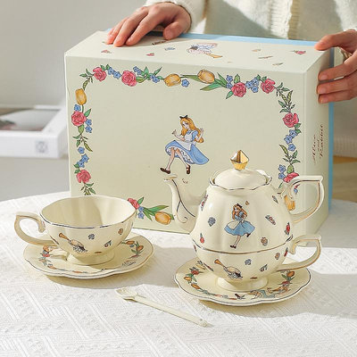 茶壺禮盒陶瓷咖啡杯閨蜜下午茶茶具套裝創意女生日訂婚禮物