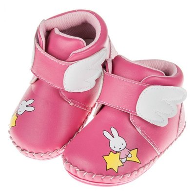童鞋(13.5~16公分)Miffy米飛兔夢幻小翅膀桃色寶寶皮革靴L7T033H