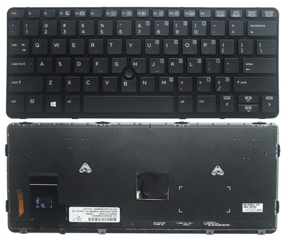 更換原裝HP 惠普 EliteBook 820 G1 820 G2筆記本鍵盤 背光
