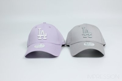 【IMPRESSION】New Era 9Forty LA Cap Women 老帽 棒球帽 紫 灰 刺繡  現貨