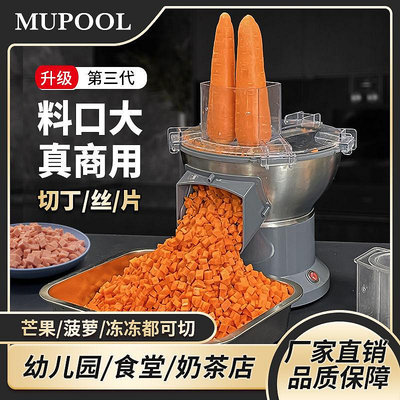 切菜機商用電動洋蔥蘿卜切粒機芒果切丁神器大料口土豆切絲切片機