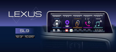 【全昇音響】LEXUS原車螢幕升級 12.3吋專用安卓機/MTK8核心，系統連行快速流暢 無線CAR PLAY