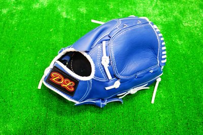 〈棒球世界〉DL訂製款 投手全封球檔式樣 棒壘球手套 /12.吋/送手套袋/藍色