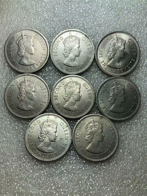 【二手】 香港伊麗莎白大一元硬幣 1960年–1975年 八 全1750 錢幣 紙幣 硬幣【經典錢幣】