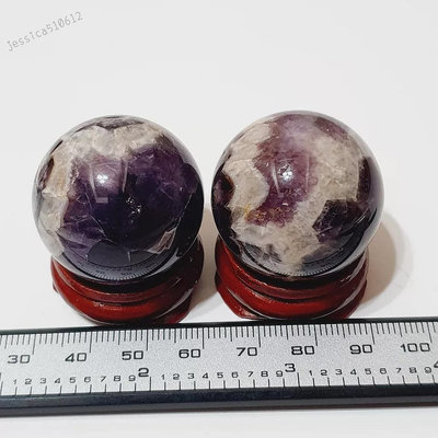 夢幻紫水晶球 M15Z +底座 水晶球 M15Z 礦石 水晶 擺飾 收藏 禮物 隨機出貨 一入