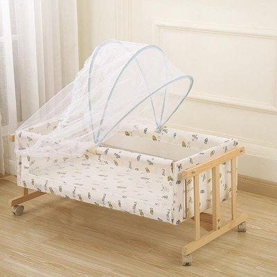 嬰兒床蚊帳可折疊兒童床蒙古包全罩式加密防蚊罩免安裝大小床通用