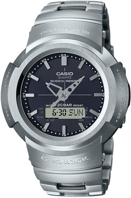 日本正版 CASIO 卡西歐 G-Shock AWM-500D-1AJF 手錶 男錶 電波錶 太陽能充電 日本代購