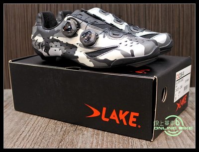 【online bike】線上單車 LAKE CX238 卡鞋 迷彩色 寬楦 送原廠指定保養鞋油+人身部品專用清潔劑