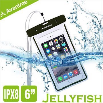 【kiho金紘】Avantree Jellyfish 運動螢光手機防水袋(黑)