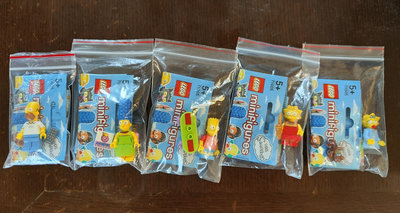 正版樂高人偶 Lego 71005 辛普森家族 1-5號