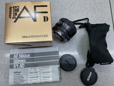 [保固一年] [高雄明豐] 95新 Nikon AF 50mm F1.4D 功能都正常有一年保固 便宜賣 [f1720]