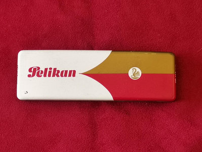1960年代百利金 Pelikan Silvexa p20 古董鋼筆，德國原廠筆盒14k金M尖