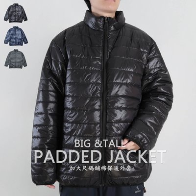 特加大尺碼舖棉保暖外套 超輕量夾克外套 騎士外套 立領休閒外套 鋪棉外套(321-A831)藍色 黑色 灰色 sun-e